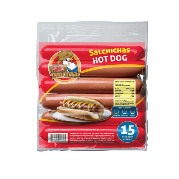 Salchicha Hot Dog Rancheros 15 unidades