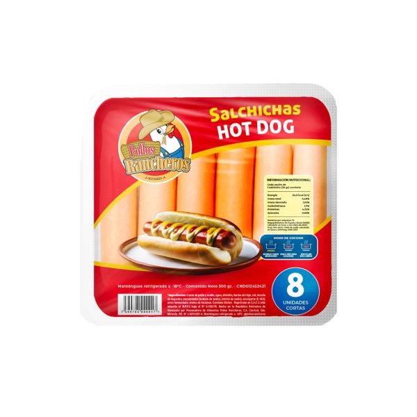 Salchicha Hot Dog 8 unidades